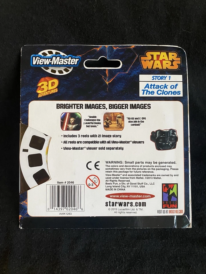 2013 View Master Star Wars Story 1 Attack Of The Clones 3 Reel Set 21 Images NEW - Image 2 of 2