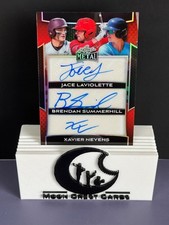 Jace LaViolette Xavier Neyens Brendan Summerhill RC Auto #/15 -- 2025 Leaf Metal