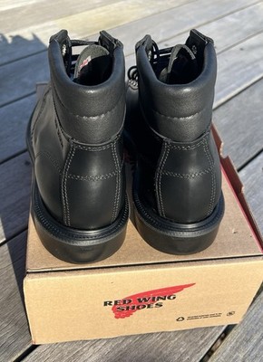 8 E Red Wing 8133 Classic SuperSole Black Chrome Moc Toe Boots