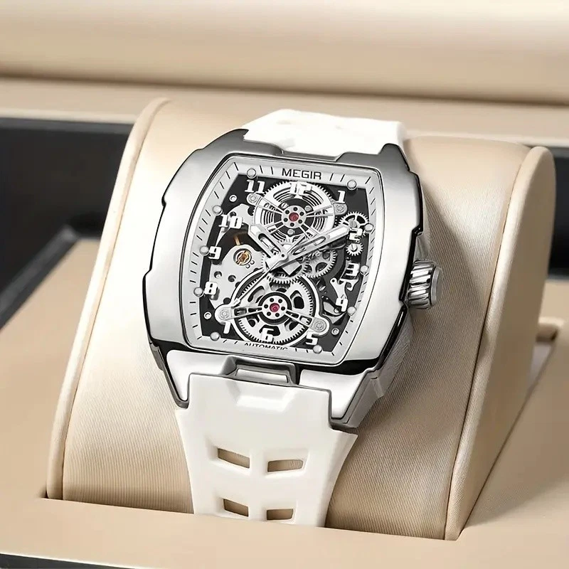 Men'S Hip Hop  Fashion Luxury Automatic Mechanical Watch blue - Picture 2 of 6