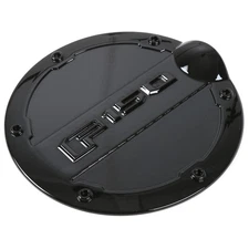 Matte Black ABS Fuel Tank Cover Door Gas Filler Cap Fit For Ford F150 2015-2020