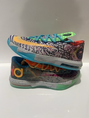 ★新品 NIKE KD 6 'WHAT THE KD' マルチカラー Nike KD 6 What the KD Size 9; 2014 Release Brand New/DS