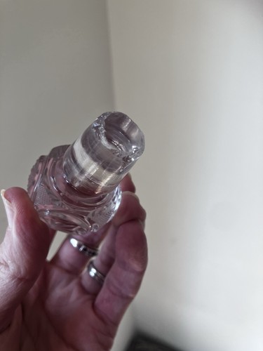 Beautiful Heavy Antique Early-Mid 19th Century Cut Glass Scent Bottle - Picture 14 of 19