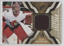 2021-22 SPx Rookie Jersey Gold Spectrum 22/99 Filip Gustavsson #RJ-FG 12el