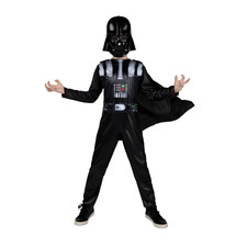 Jazwares Star Wars Darth Vader Official Youth Costume - Printed Jumpsuit Cape