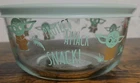 Pyrex Star Wars The Mandalorian Baby Yoda  Cup Snack/Storage Bowl, with Lid NEW