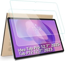 2-Pack Tempered Glass Screen Protectors for Lenovo Idea Tab Pro 2025, HD Clear
