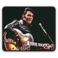 Elvis Presley Gaming Mouse Pad, Rock n Roll Desk Mat, Music Lover Gift, Retro