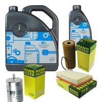 MANN-FILTER Inspektionspaket 6L MotoröL 5W-40 Mb 229.5 FüR Mercedes C-Klasse