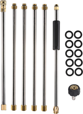 #ad Pressure Washer Extension Wand Power Lance Gun Attachment 90 in 4000 PSI 6 Pcs $34.13