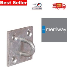 Rustproof Steel Wall Anchor Staple 6mm - 50mm Square Plate for Gates & Fences