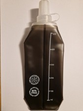 Collapsable water bottle soft drinking foldable hydration running marathon flask