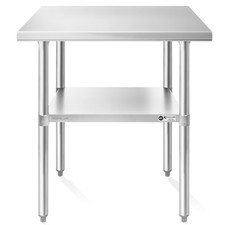 30x48 Stainless Steel Table, NSF Commercial Restaurant Kitchen Prep  Work Table