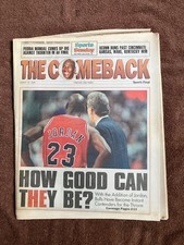 Chicago Sun Times Sports March 19, 1995 Newspaper - THE COMEBACK - Chicago Bulls