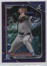 2024 Bowman Chrome Prospects Purple Shimmer Refractor /250 Hurston Waldrep 1i3m