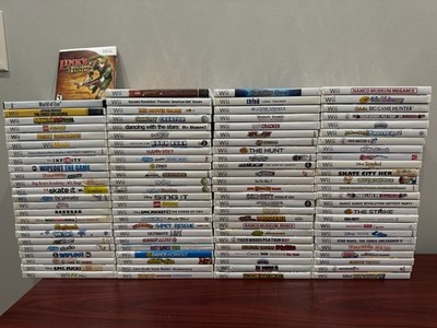Wii game bundle lot! 100 Unique titles! Call of duty, star wars, dance, sports 3