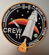 OrIginal NASA SPACEX CREW 11 ISS Mission CREW DRAGON SPACE PATCH 3.5