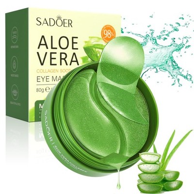 Aloe Vera Eye Mask- 60 PCS Aloe Vera Under Eye Patches-Under Eye Patches for ...
