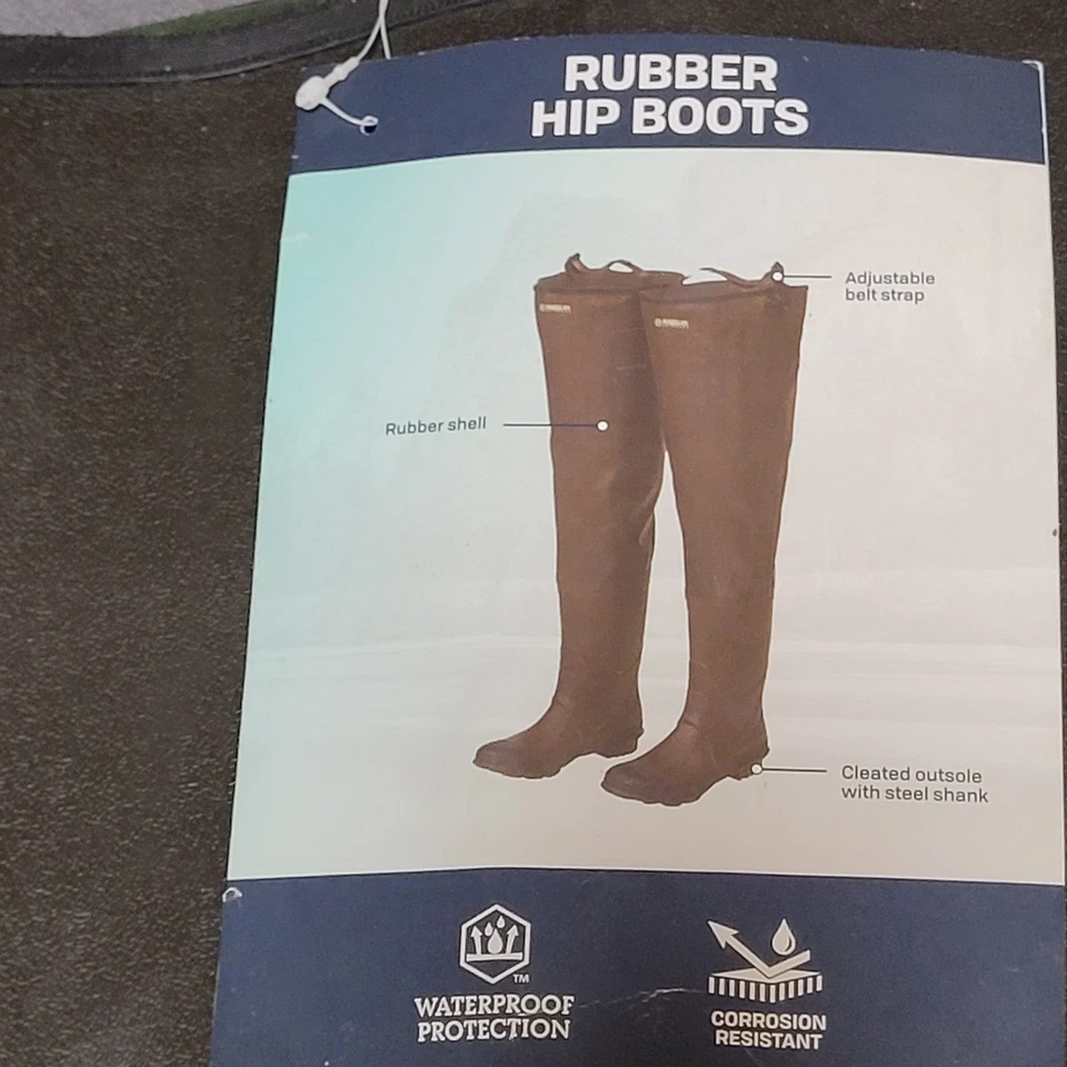 Magellan Rubber Hip Boots Waterproof Corrosion Resistant Steel Shank Size 10 Men - Image 2 of 4