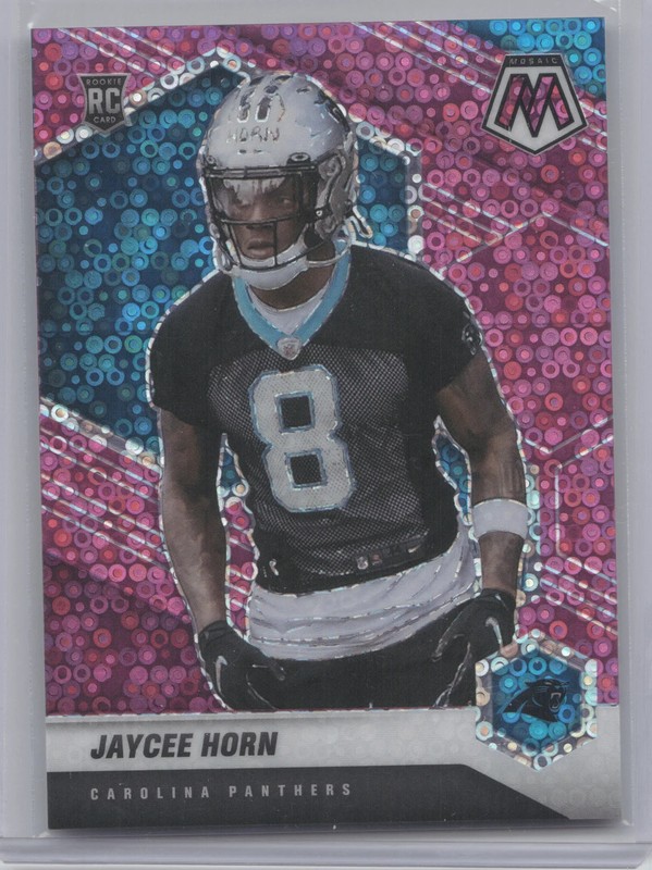2021 Panini Prizm Mosaic Jaycee Horn #343 Pink RC 11/20