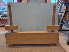 WOODEN DOUBLE SCREW BOOK PRESS - Excellent condition - Traditional book binding