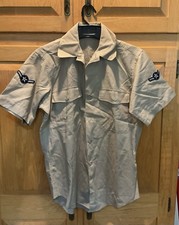 Air Force USAF Men's Short-Sleeve Shirt Uniform Airman 15 1/2 Vintage