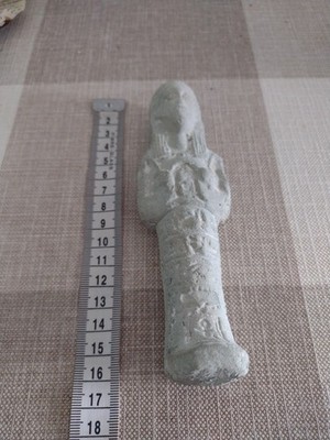 Original Ägyptisches Uhabti und Statue Artefakt