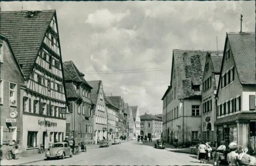 Ansichtskarte Gunzenhausen Oberer Markt Straßenzug (Nr.9665) - Bild 1 von 2