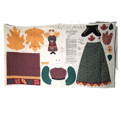 Angel Doll Autumn Door Panel Springs Creative Harvest VTG DIY Fall Craft Pattern