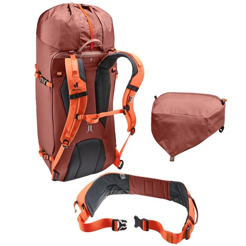 Deuter Guide 34 + 8 Liter Kletterrucksack Alpinrucksack Hochtourenrucksack Rot - Bild 4 von 7