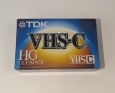 TDK HG Ultimate TC-30 VHS-C Camcorder Videotape / Cassette - SHV01 SHELF PULL