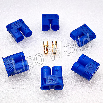 EC3 STECKER MALE Goldkontakte Modellbau Adapter Kabel Lipo Akku löten