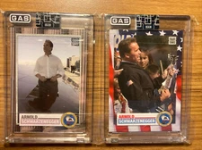 ARNOLD SCHWARZENEGGER GAS TRADING 2 CARD SET Exclusive