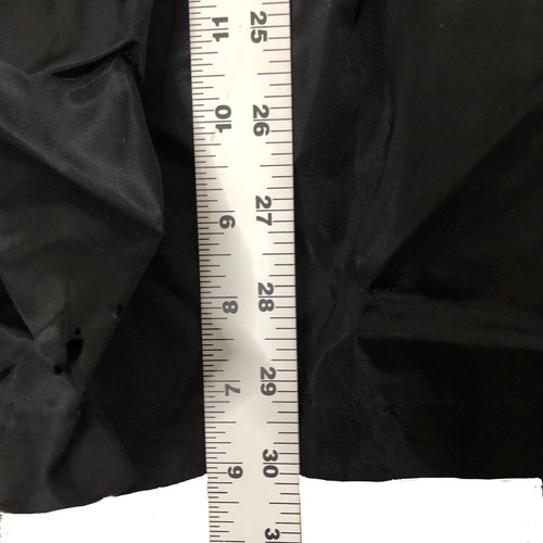 Roamans Vintage Half Slip Size B0 Black Taffeta Tiered Ruffled Midi Under Skirt - Picture 10 of 10
