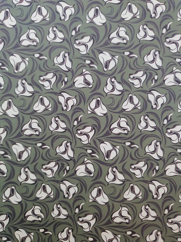 Обои для кукольного домика масштаб 1:12 двусторонние деревянные и весенние цветы A4 - Изображение 4 из 4