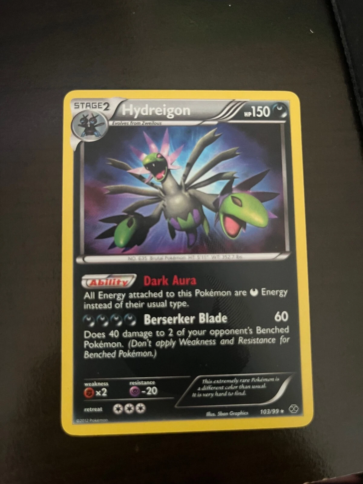 Deal for Hydreigon 103/99 - 2002 Black & White Next Destinies Secret Rare Pokemon TCG