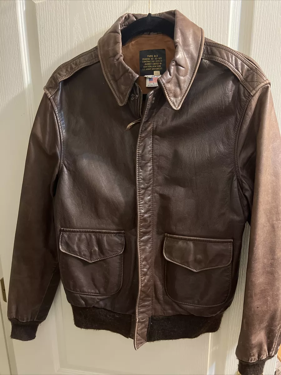 Vintage USAAF Type A-2 Leather Flight Bomber Jacket Size 40 Large | eBay