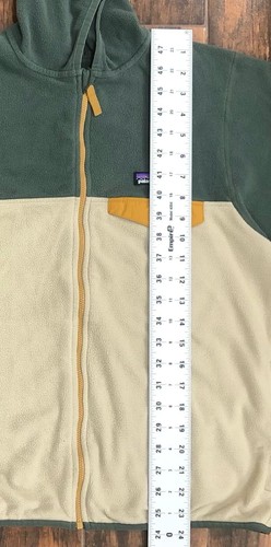 Patagonia Boys Micro D Snap-T Jacket Full Zip Moray Khaki Size 2XL16/18 STY65465 - Picture 2 of 7