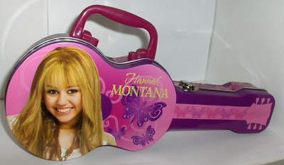 Hannah Montana`Guitar Shape-School Storage Pencil Supply Box-Free