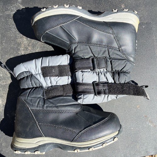 LL Bean Unisex Kids Black/Grey Snow 