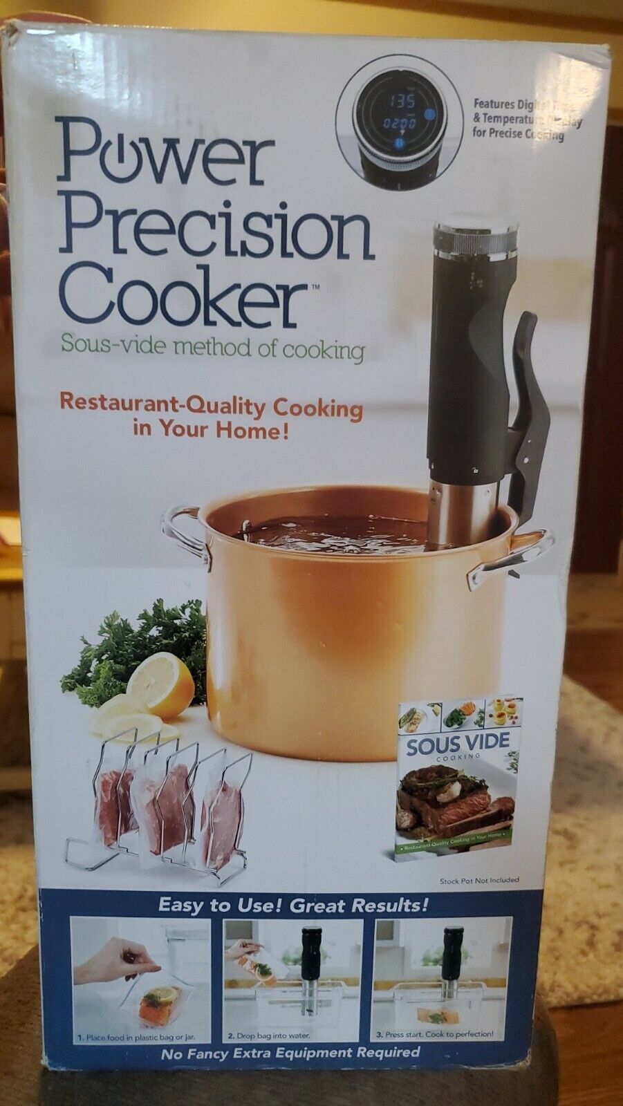 Power Precision Sous Vide Method of Cooking Cooker - NEW NEVER U