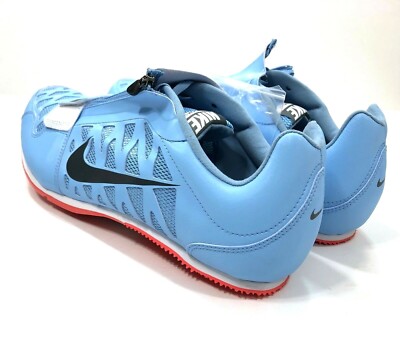 NEW Nike Zoom LJ 4 Long Jump Track Spikes Light Blue Crimson