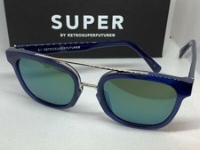 RetroSuperFuture 59M Akin Deep Blue Frame Sunglasses NIB