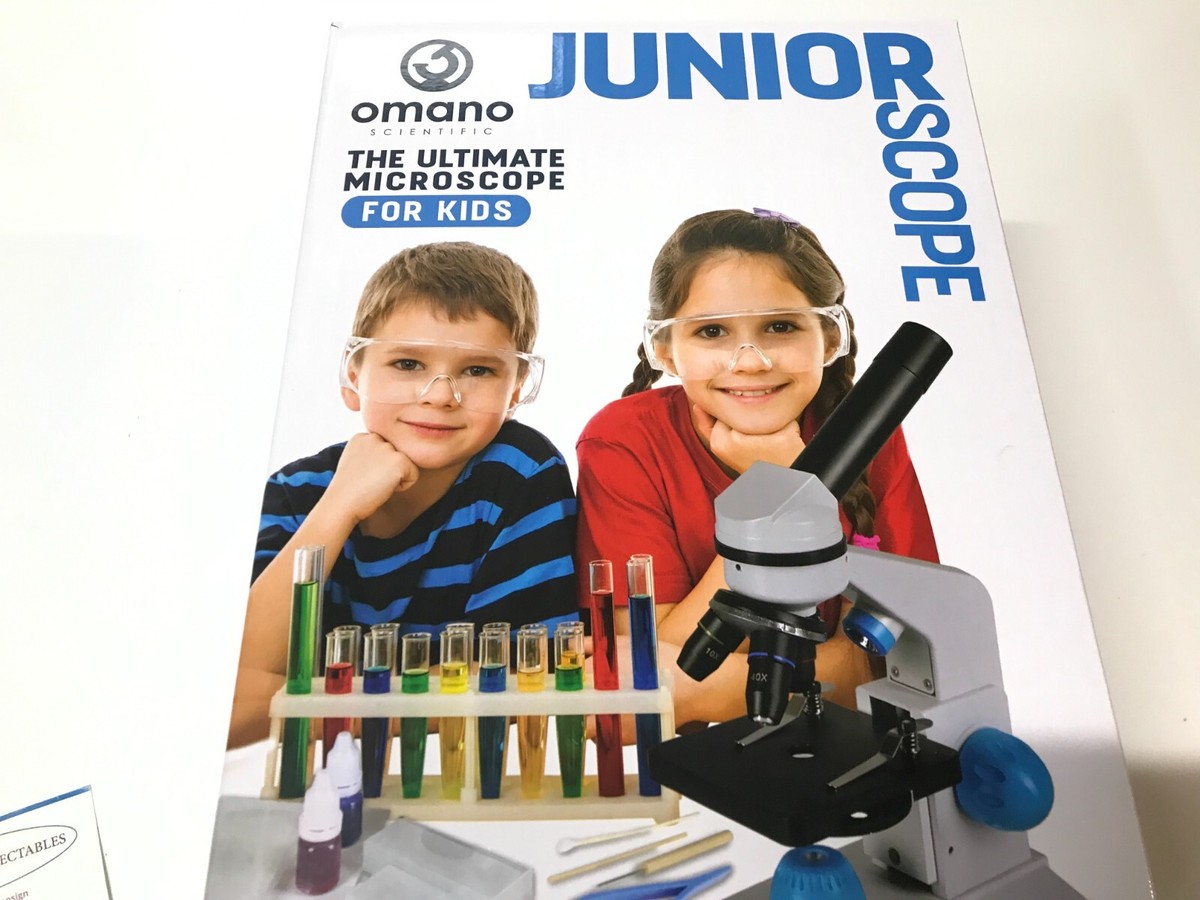 OMANO Kids JUNIOR Scope 2-In-1 Monocular MICROSCOPE With