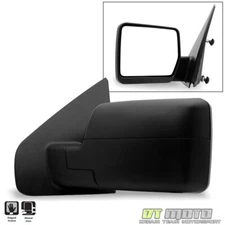 [Driver Side,Left] 2004-2014 Ford F150 Pickup Truck Textured Manual View Mirror