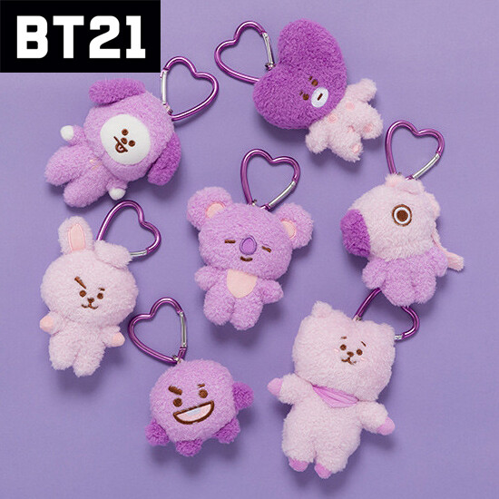 BTS BT21 Official Authentic Purple Edition Soft Plush Bag Charm