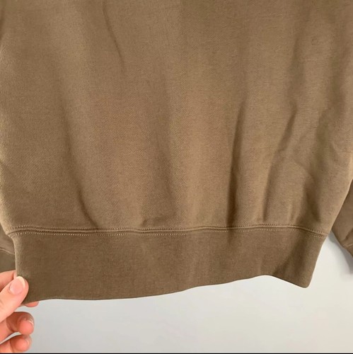 Fear Of God Essentials kids Mock Neck “Wood” Brown Sweater Size 6/7 - Picture 5 of 6