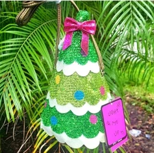 Betsey Johnson Kitsch christmas Tree Crossbody bag purse handbag  light up rare