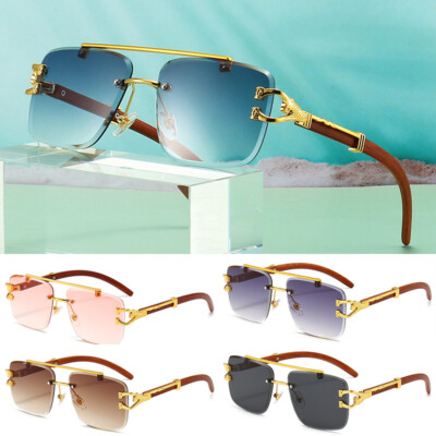 OVERSIZED SQUARE PILOT AVIATOR SUNGLASSES RETRO DESIGNER  display picture 3