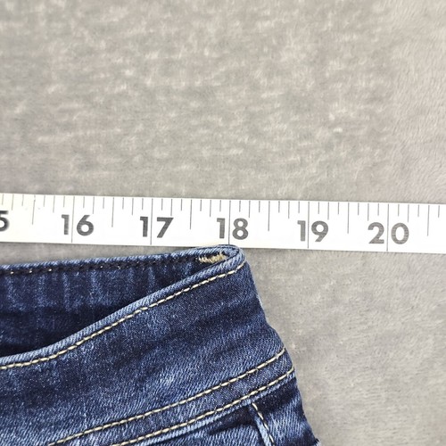 Seven7 Jeans Womens Size 18 Flare Dark Wash High Rise 36 x 30.5 Cut off at cuff - Picture 8 of 22